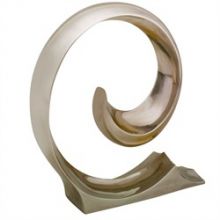 Curled Polished Nickel Figure - Cleared Décor