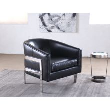 Mitchell Gold Avery Chair in Black Leather