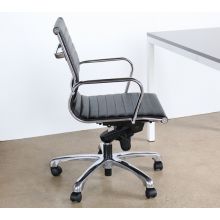 Eames Style Mid Back Black Desk Chair