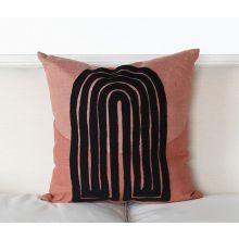 Rust And Black Arch Pillow 