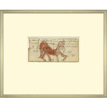 Mennonite Drawing, Sway Back Horse 17W x 14H